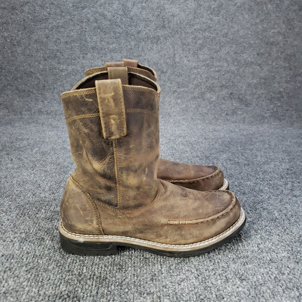 Smoky Mountain Boots Youth Big Kid Size 2R Brown Distressed Brown Leather 3918C
